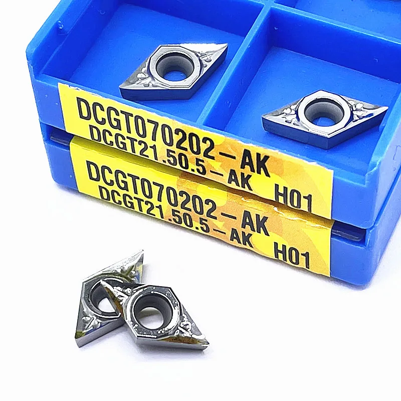 DCGT070202 DCGT070204 DCGT070208 DCGT11T302 DCGT11T304 DCGT11T308 AK H01 Aluminum Alloy Blade CNC Inserts Aluminum Processing