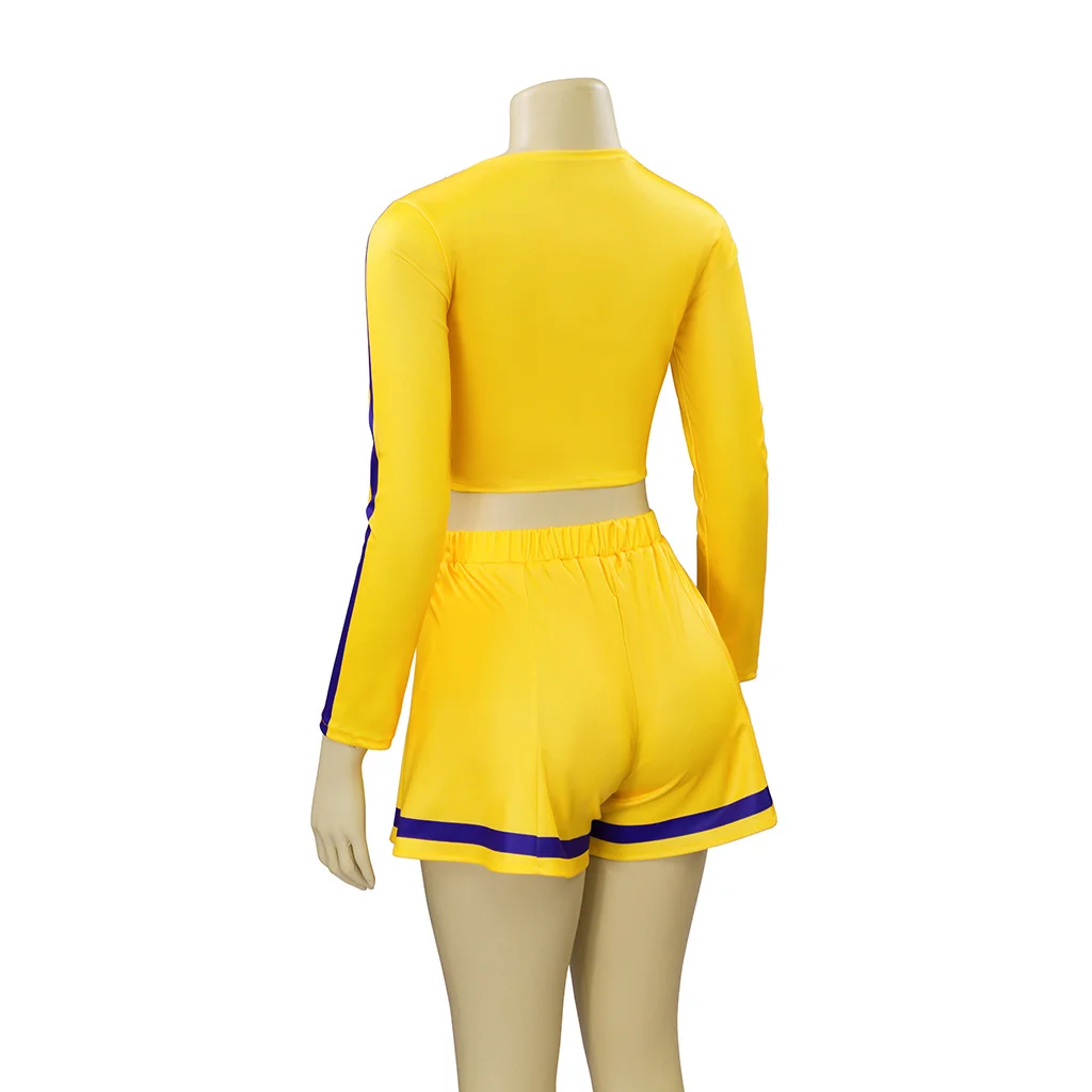 بافي الصيف المشجع تأثيري حلي التشجيع موحدة المرأة بافي مصاص دماء القاتل يتوهم الأصفر بلايز السراويل وتتسابق