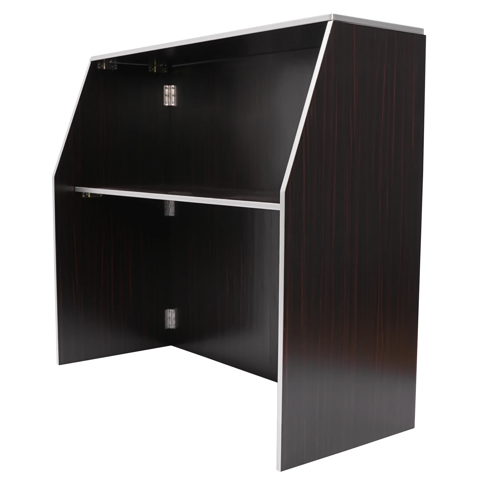 خزانة مشروبات قابلة للطي مكونة من 3 طبقات، خزانة تخزين لبار الأحداث المحمولة، خزانة بار محمولة #1