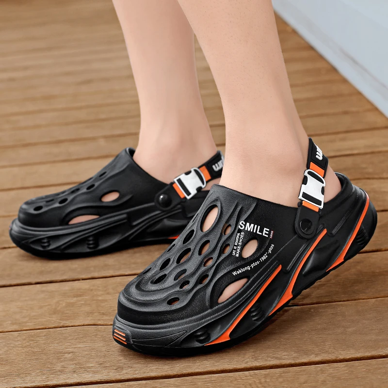 Mode herren Outdoor Sandalen Hausschuhe Strand Bequeme Clogs Weiche Rutschen Neue Männer Casual Schuhe Garten Schuhe Männliche Strand Hausschuhe – Detail 6