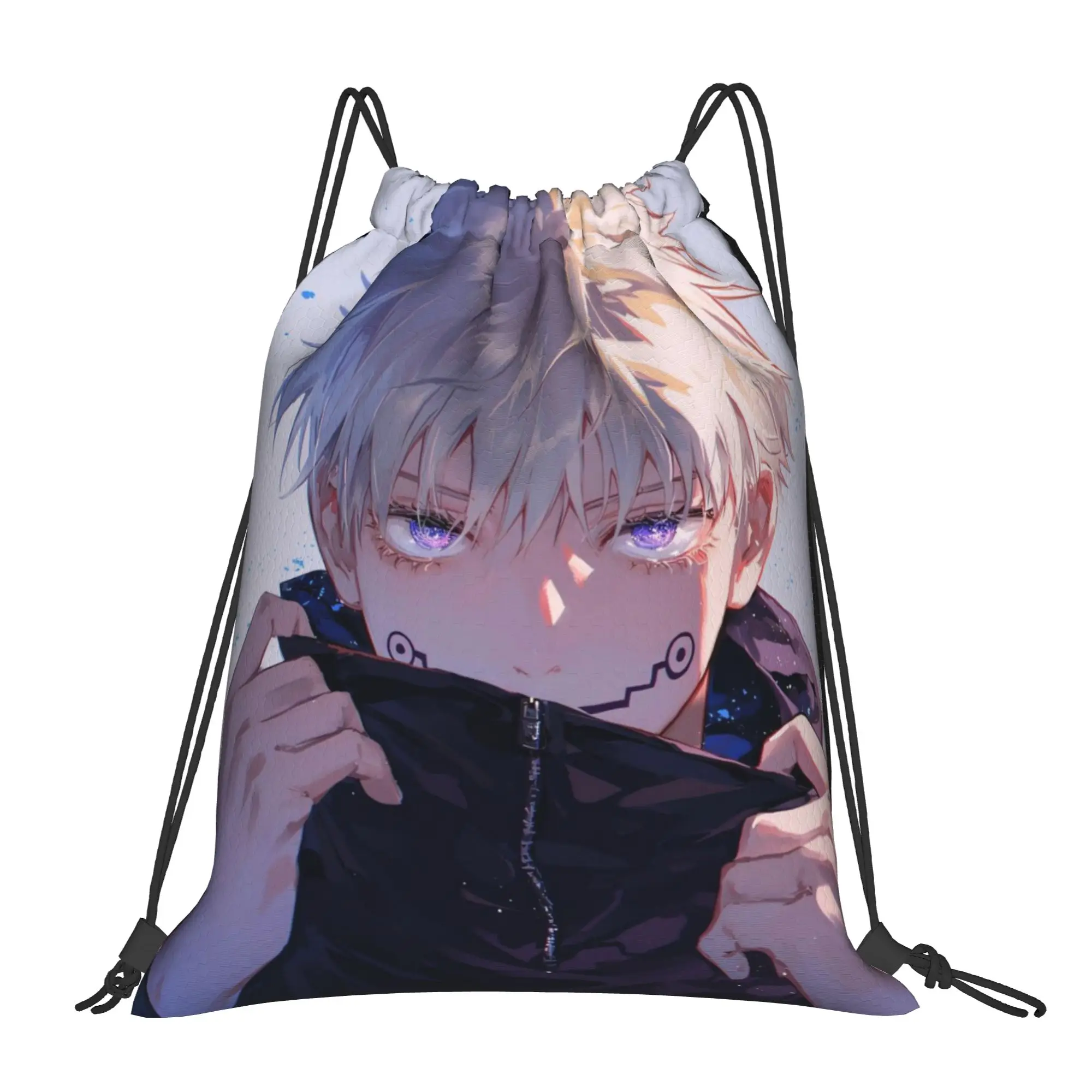 

Сумка-мешок Toge Inumaki (7) Jujutsu Kaisen на шнурке, унисекс, для покупок и хранения, с карманами, на веревочке