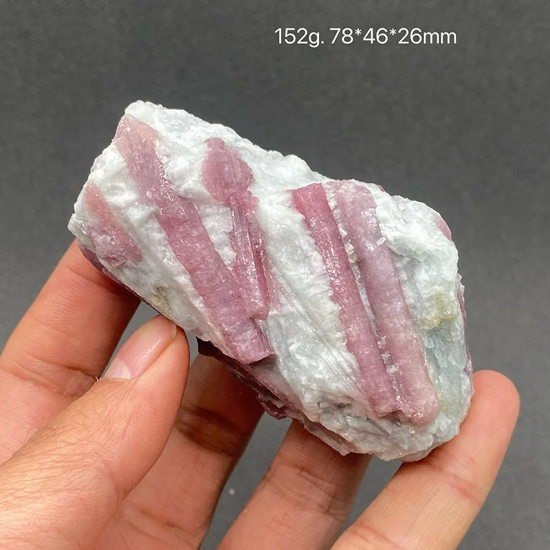 100%  Natural pink tourmaline Mineral Specimens Stones and Crystals Healing Crystal