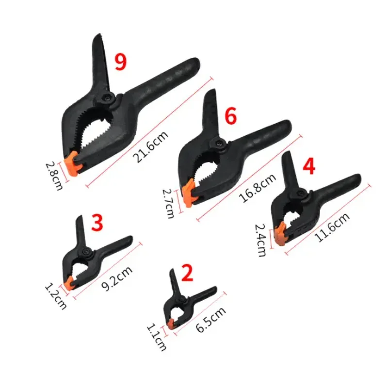 5pcs/Lot Plastic Screen Clip Clamps Fasten Tool Anti-Skid 2'' inch 65mm Nylon Spring Mobile Phone/Tablet LCD Screen Repair Tool