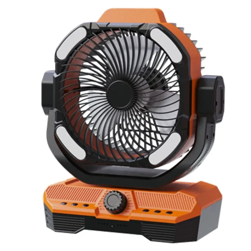 

Portable Rechargeable Fan 40000mAh Auto Oscillating Camping Fan with Light & Hook for Tent