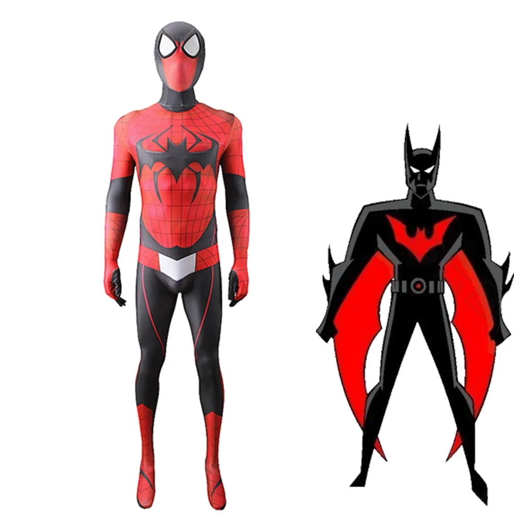 Bat Ultimate Spiderman Costume Man Cosplay 3D Spandex Superhero Spidey Costume Zentai Suits Halloween Costume Adult kids