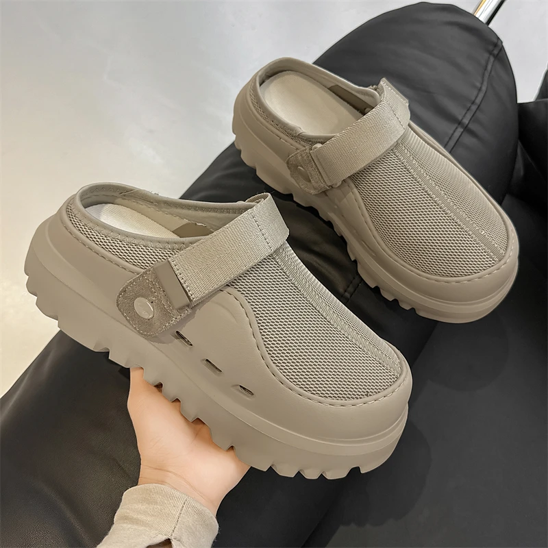 

Men Pool Sandals Comfortable Summer Outdoor Beach Shoes Men Slip on Garden Clogs Casual Water Shower Slippers Plus Size 45