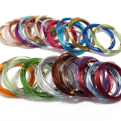 5-10M/Lot 6-15mm Round Aluminum Wire Colorful Soft Wire For Ornament Making DIY Crafts Material Handmade Finding Accessories