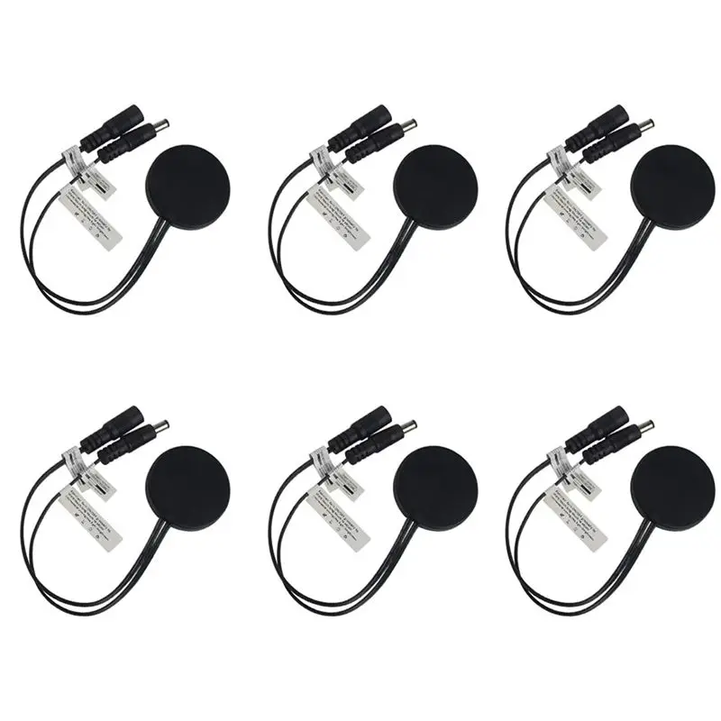 6X Wood Panel LED Touch Sensor Dimmer Switch Switch Touch Switch For LED Strip Black