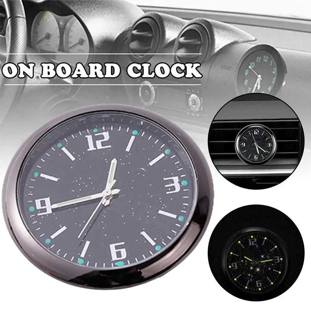 Luminous Auto Gauge Clock Mini Car Air Vent Quartz Clock With Clip Air Outlet Watch Clock For Styling Waterproof Car Access F1M5