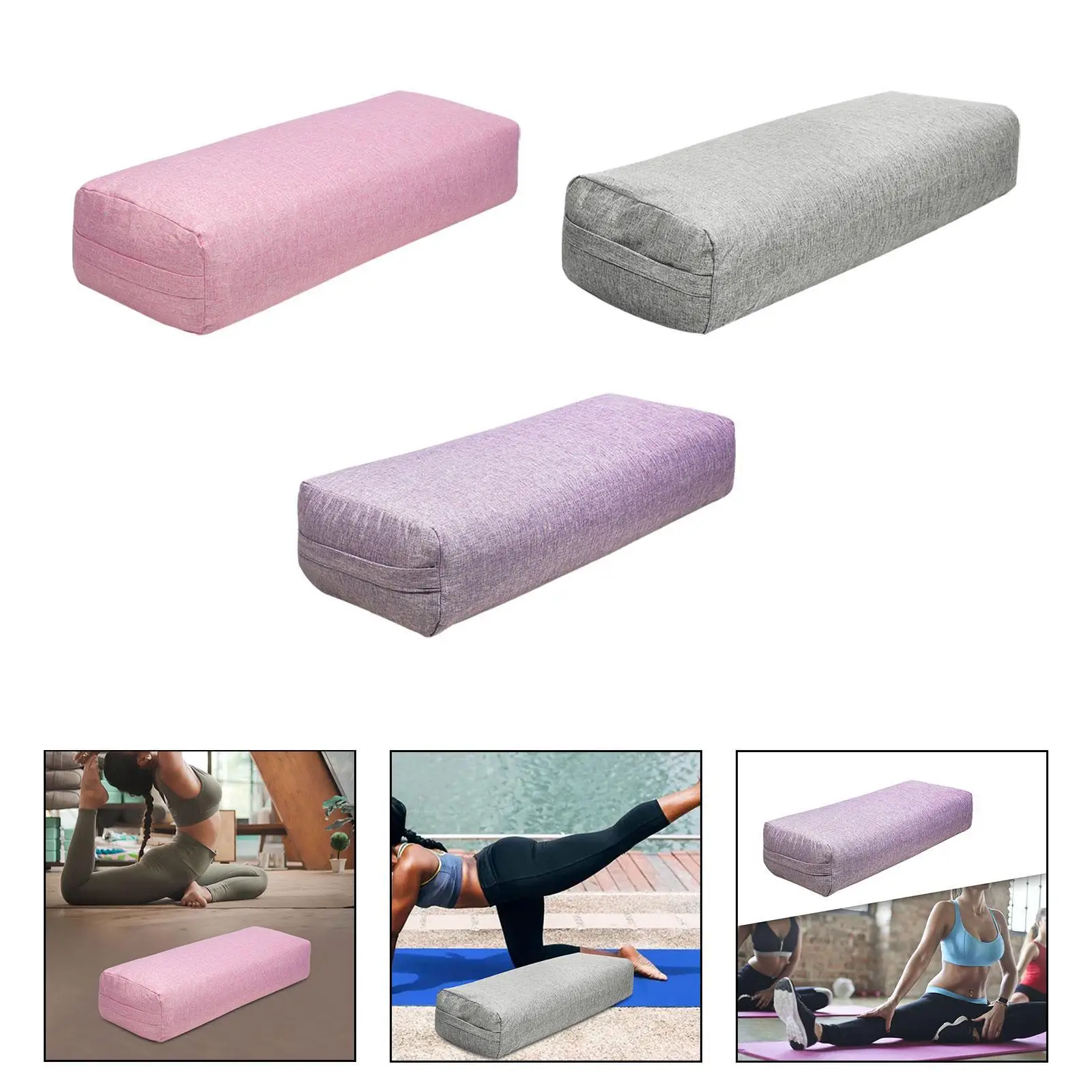 Yoga Bolster for Poses Modification for Restorative Comfortable Cushion