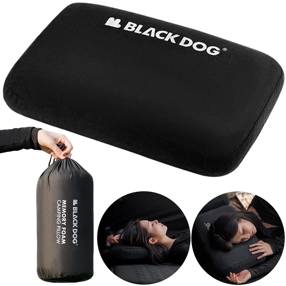 Outdoor memory foam pillow portable outdoor travel pillow comfortable square pillow office nap pillow