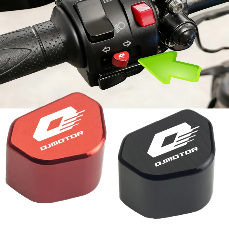CNC Aluminum Motorcycle Button Turn Signal Switch Key Cap For QJMOTO QJ MOTO QJMOTOR SRT 800SX 800SRT SRT 800X Accessories