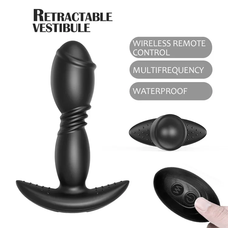 

Multi Frequency Strong Earthquake Wireless Remote Control Anal Dilator Male Prostate Massage Stimulation Toy Adult Products