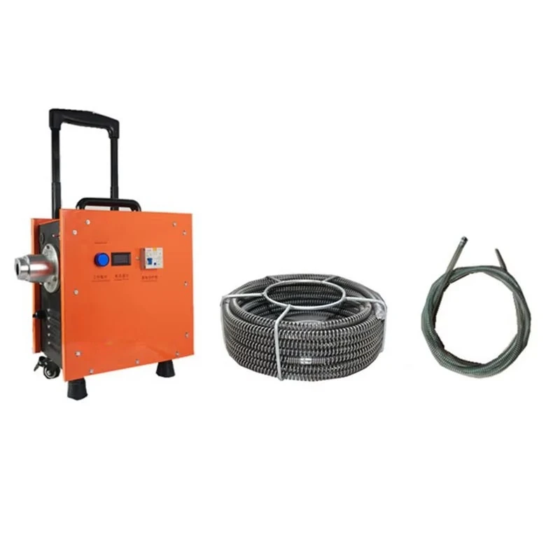 Drain Cleaning Machine for Toilets, Bathrooms, Floor Drains and Sinks，60M Automatic Electric Pipe Dredger