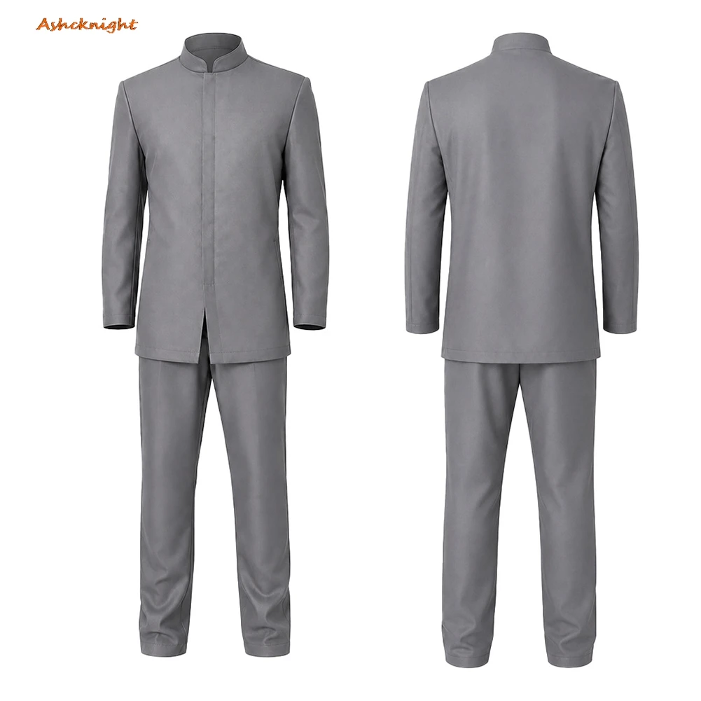 

Movie Power of Austin Cosplay Dr Evil Clothing Top Pants Men Party Disguise Roleplay Outfits Suit Halloween Costume Carnival