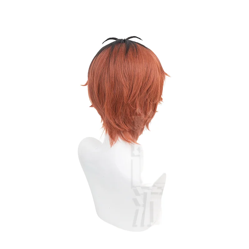 أنيمي هيو تارك كوس شعر مستعار 35 سنتيمتر اثنين لهجة الشعر القصير مقاومة للحرارة الاصطناعية الشعر هالوين حفلة تأثيري الباروكات + غطاء شعر مستعار