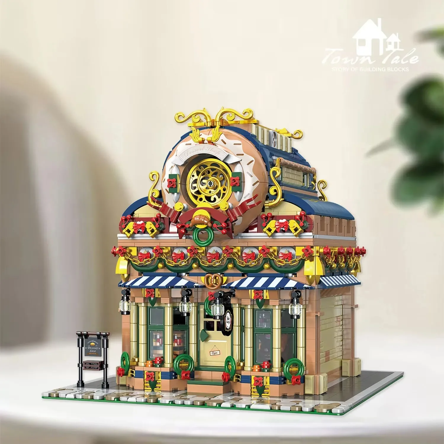 2657 قطعة ورشة عمل الحلوى اللبنات الإبداعية مدينة شارع بناء MOC نموذج الطوب سطح المكتب ديكو لتقوم بها بنفسك اللعب هدايا عيد الميلاد