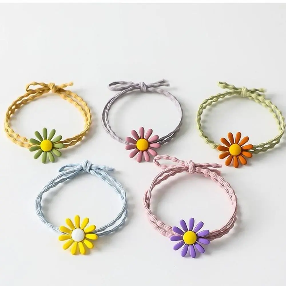 Daisy Hair Tie Cute Lovely Versatile Hair Rope Candy Color Hair Band