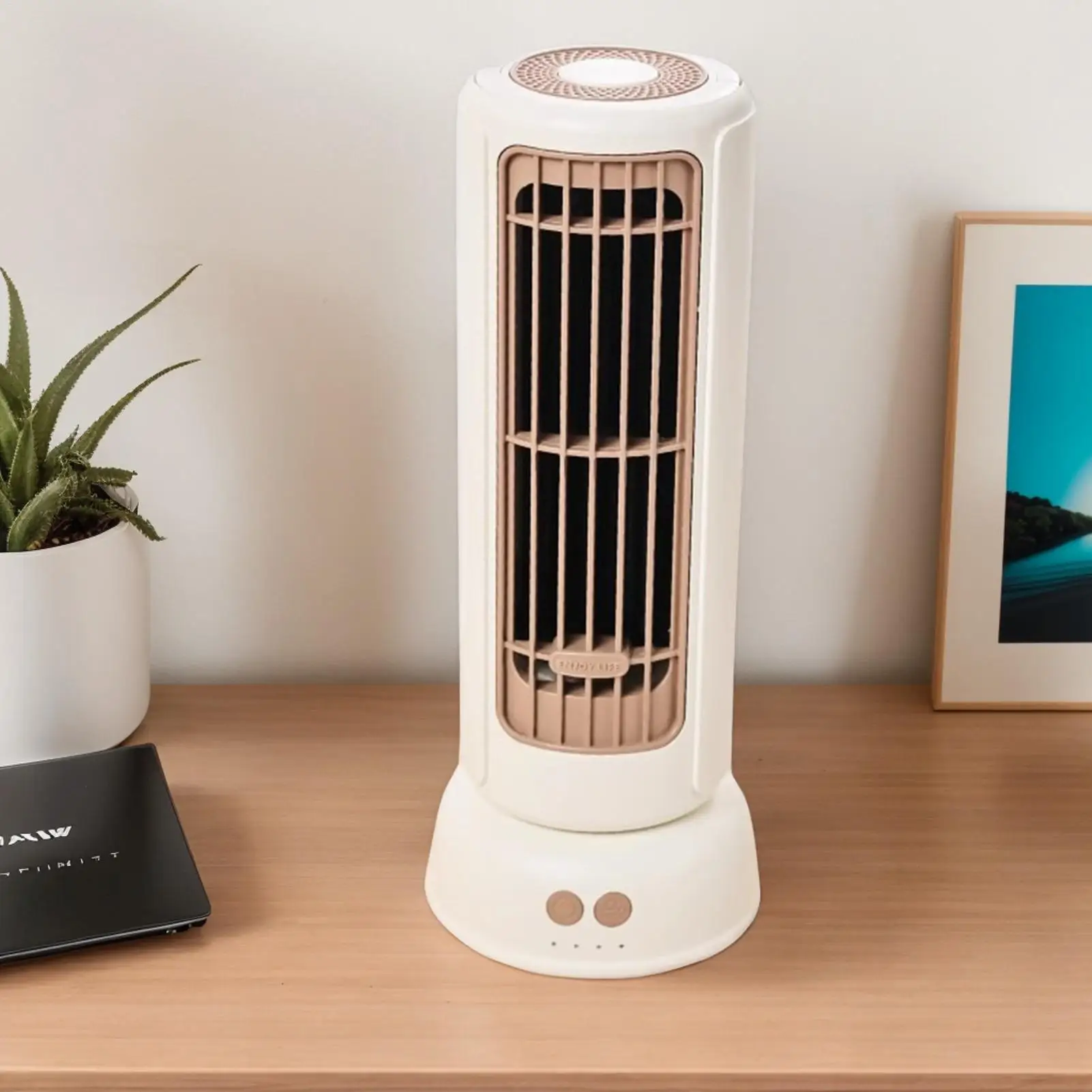 

Tower Fan 1200mAh Oscillating Fan USB Powerful With 3-Speed Settings Ventilator Quiet energy-efficient For Home Nursery