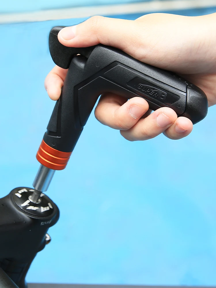 AliExpress NONE Super B Bicycle Repair Tool Thumb Adjustable Torque Wrench 4 / 5 / 6 Nm Include Hex 3/4/5/6mm/T25 Ergonomic L-shaped Handle
