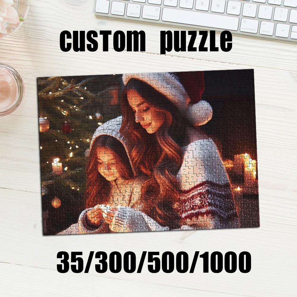 Jigsaw Puzzle Adult - 35/300/500/1000pcs Personalized Custom Photo Puzzle Family