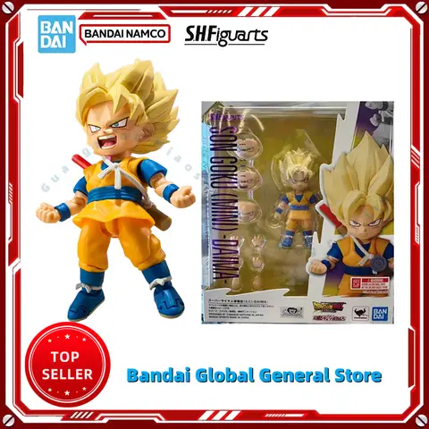 In Stock 100% Original BANDAI S.H.Figuarts Dragon Ball DAIMA Son GOKU Anime Figure Toys PVC Model  Action Figurine Doll Gift