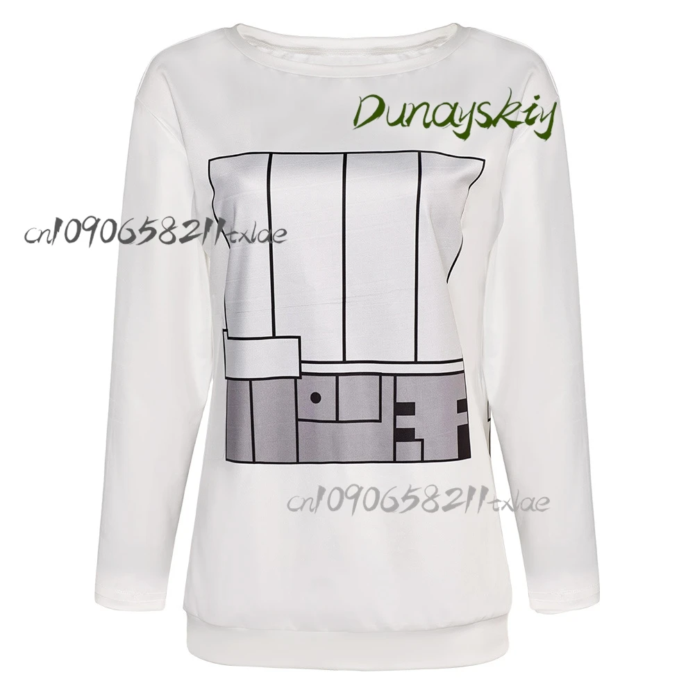 Momo Ayase Cosplay Costume Anime Dandadan White Long Sleeved Shirt Hoodie Outfits Halloween Carnival Party Customized