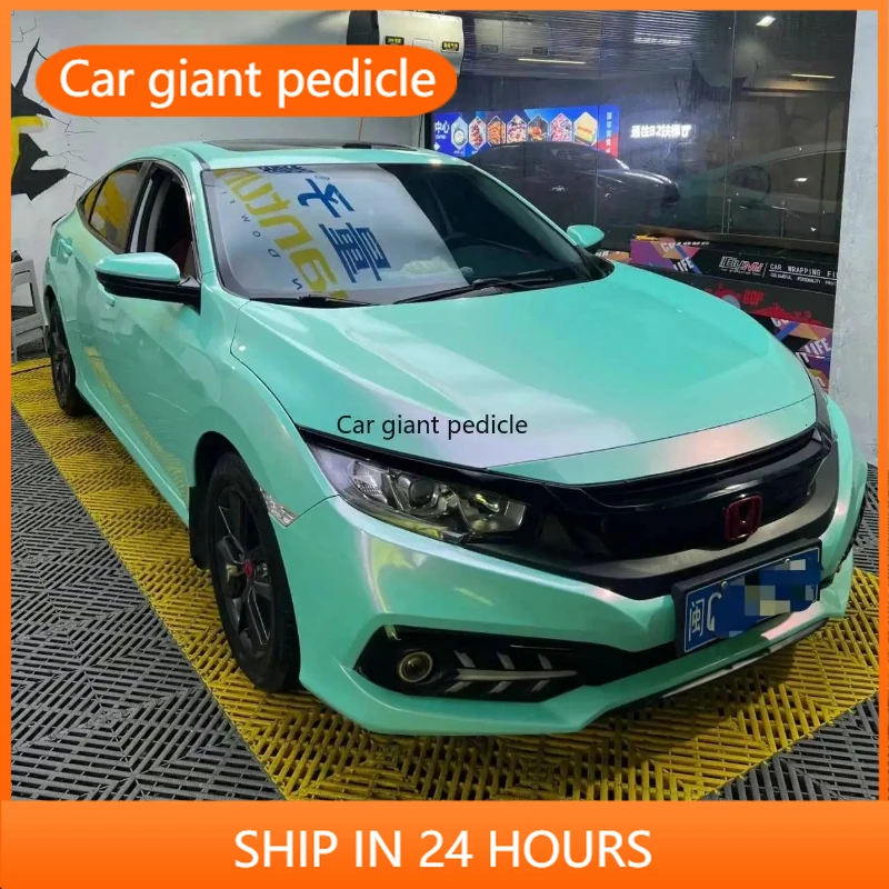 

Highest quality Gloss surface overflow blue vinyl Wrap Film Car Wrap Film Non degumming Non fading quality Warranty 1.52M*17M