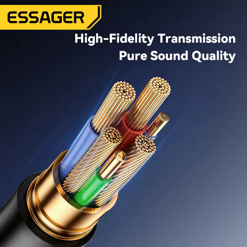 Essager USB Bluetooth 5.0 Receiver Aux Bluetooth Adapter For Car 3.5mm Jack Speaker Auto Handfree Car Audio Music Transmitter - Image 6