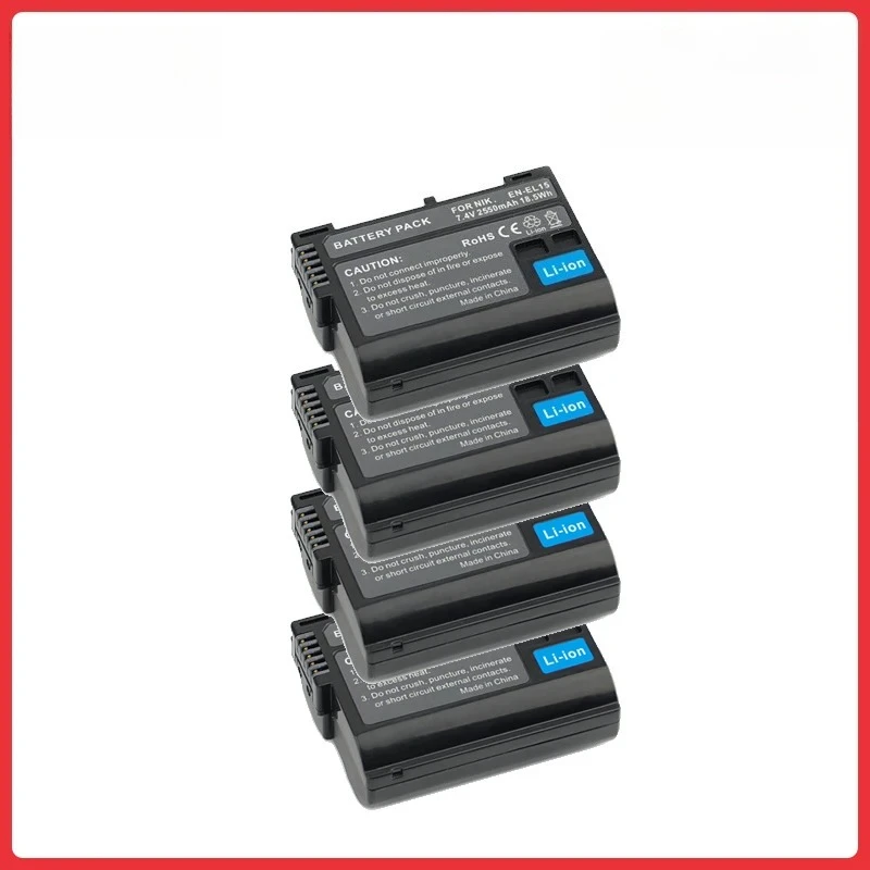 

2550mAh EN-EL15 ENEL15 EN EL15 Camera Battery For Nikon DSLR D600 D610 D800 D800E D810 D850 D7000 D7100 D7200 L50