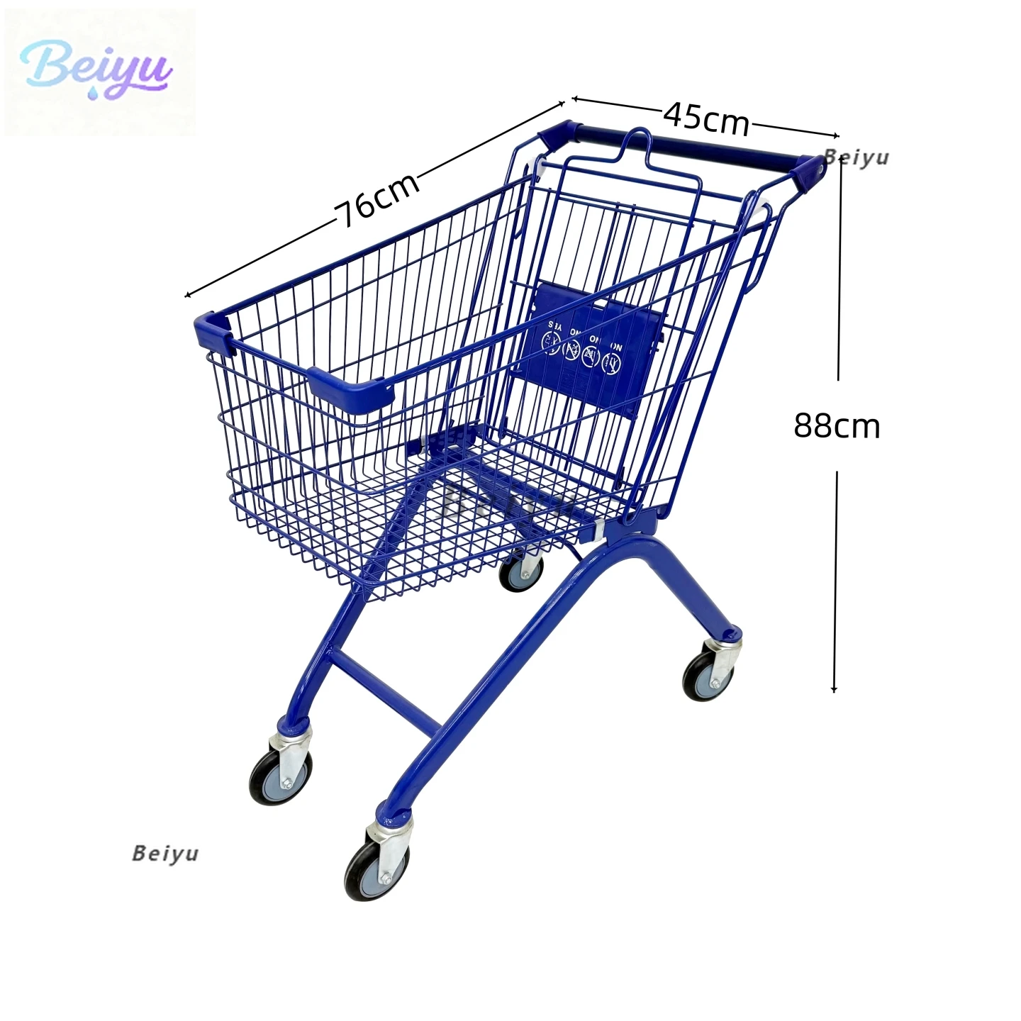 Color supermarket shopping cart shopping mall trolley photography KTV snack hypermarket stall large Internet celebrity powder ca