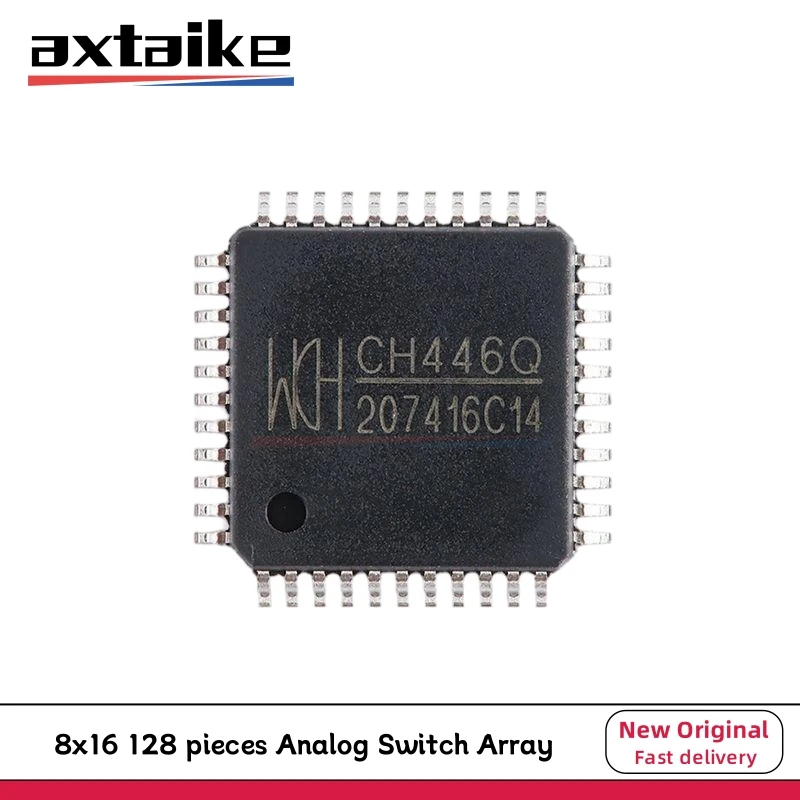

5/10PCS CH446Q LQFP-44 CH446 SMD 8x16 128 pieces Analog Switch Array IC Chip