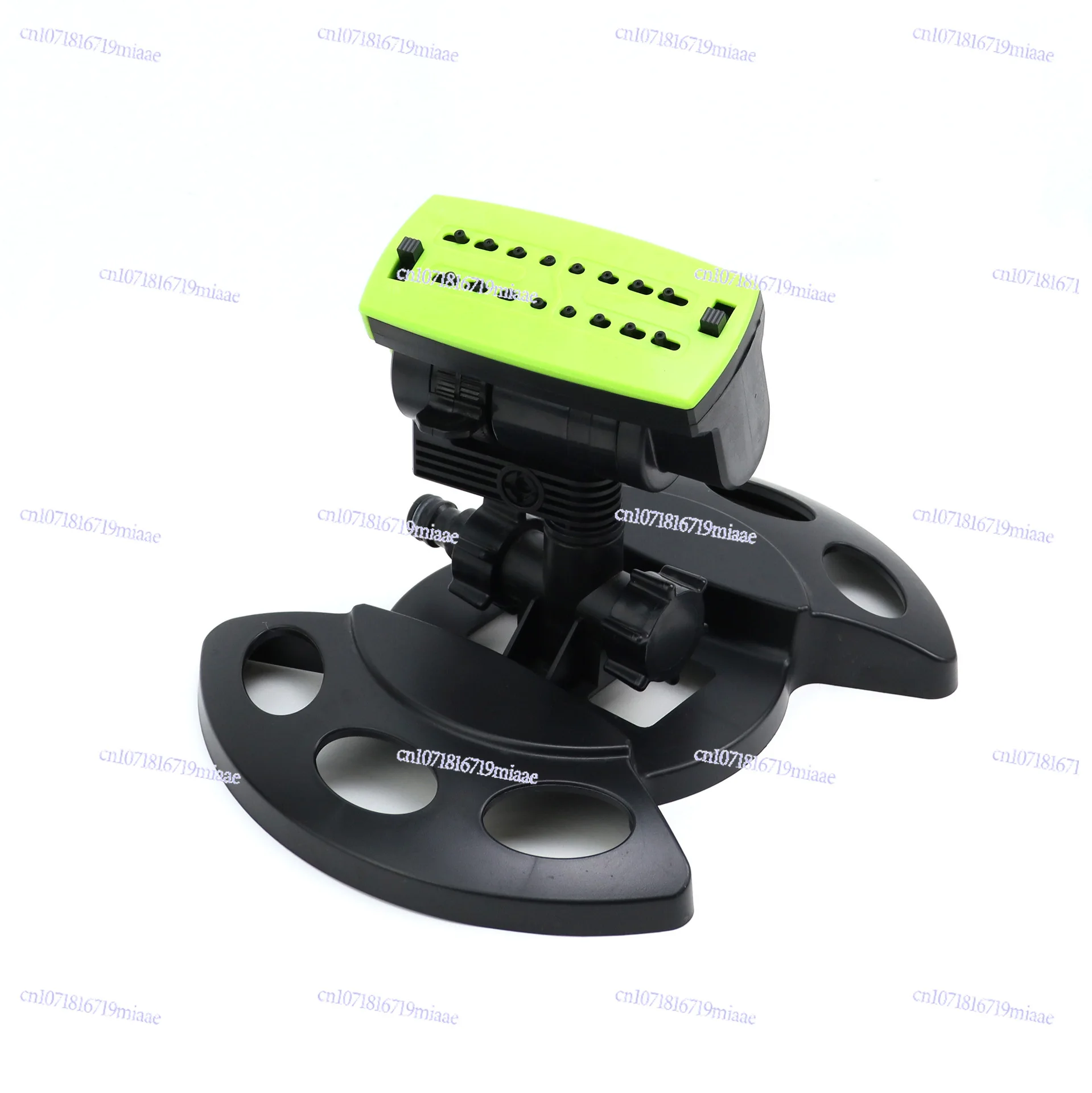Swing sprinkler, turret water flow, automatic rotating flower watering irrigation