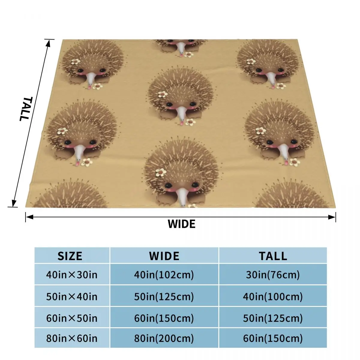 Baby Echidna Throw Blanket Soft Beds Retros Luxury manga Blankets