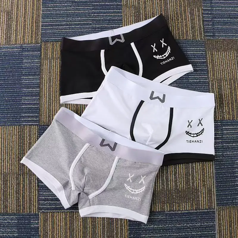 

Stylish Men's Boxer Shorts - Trendy Cotton Breathable Boxers in Large Size for Youth & Students underwear men mens panties