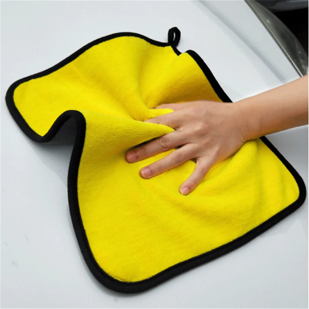 Thickened Car Cleaning Towel Microfiber Velvet for ford-FOCUS II Saloon DB FCH DH lada-TOSCANA KALINA Hatchback