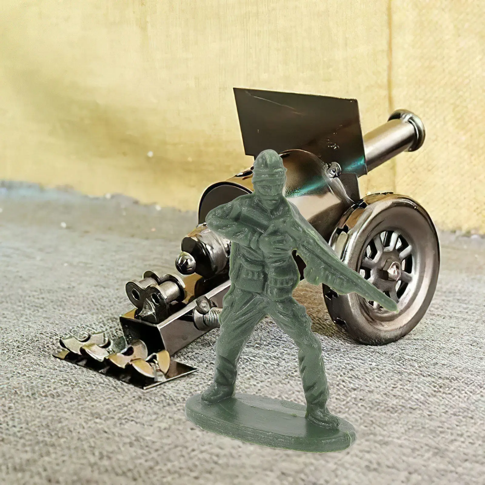 

100Pcs Miniature People Mini Soldier Figures Lightweight Plastic for Sand Table Scenes Micro Landscaping Decors Realistic