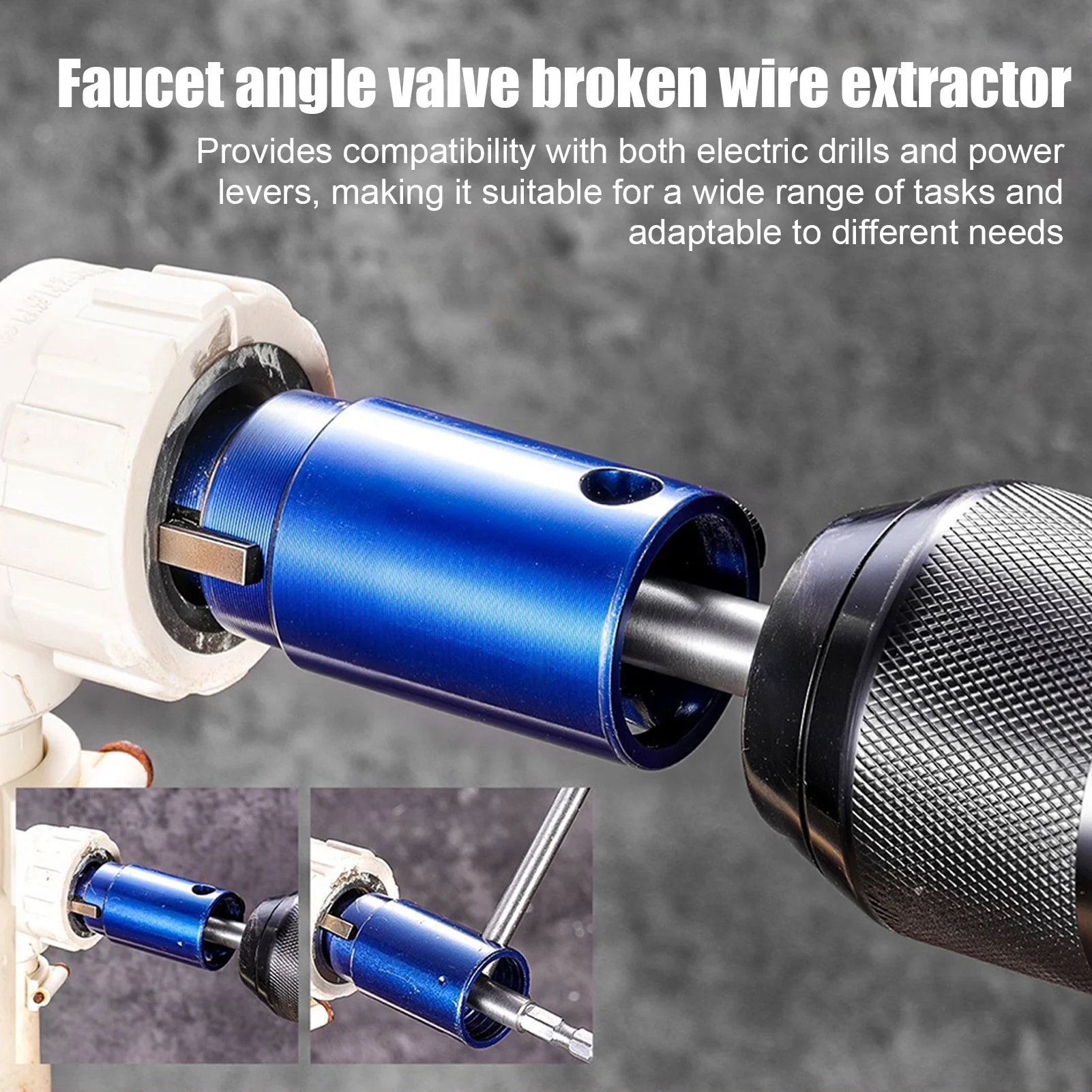 

2 pieces of faucet angle valve broken wire puller 4/6 point broken pipe head screw puller faucet angle valve broken wire puller