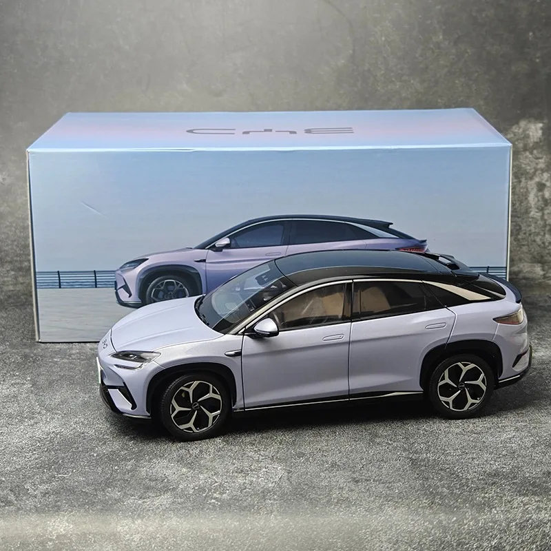 1:18 Scale BYD Sea Lion 07EV New Energy Alloy Car Model Collection Ornaments