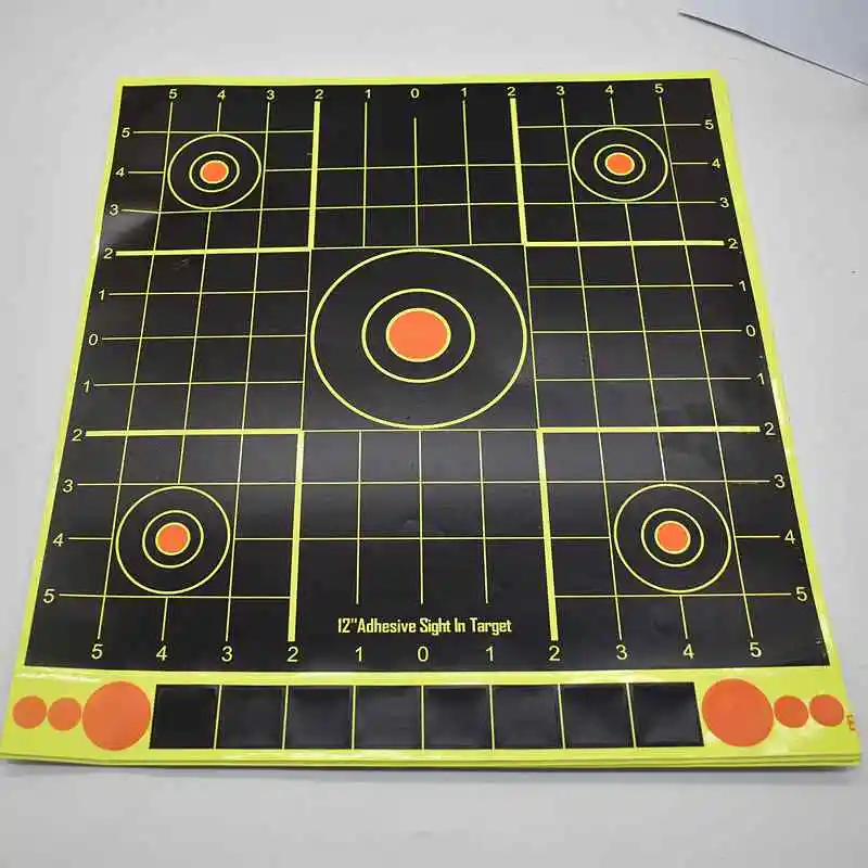 Adesivo Splash Target Sticker Paper, Reatividade Shoot, Apontar Papel para Arma, Rifle, Binders Practice, 12 ", 30cm, 10pcs por pacote