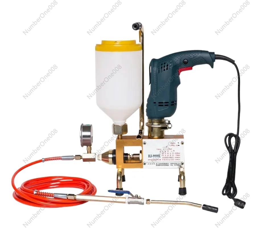 Epoxy Injection Pump Epoxy / Polyurethane Foam Grouting Machine Steel Hose Concrete Repair Crack 999 High Quality 810/910/1300W