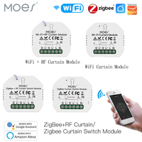 Moes Smart ZigBee/WiFi Curtain Switch Module for Blinds Smart Living App Remote Control Alexa Google Home Voice Control