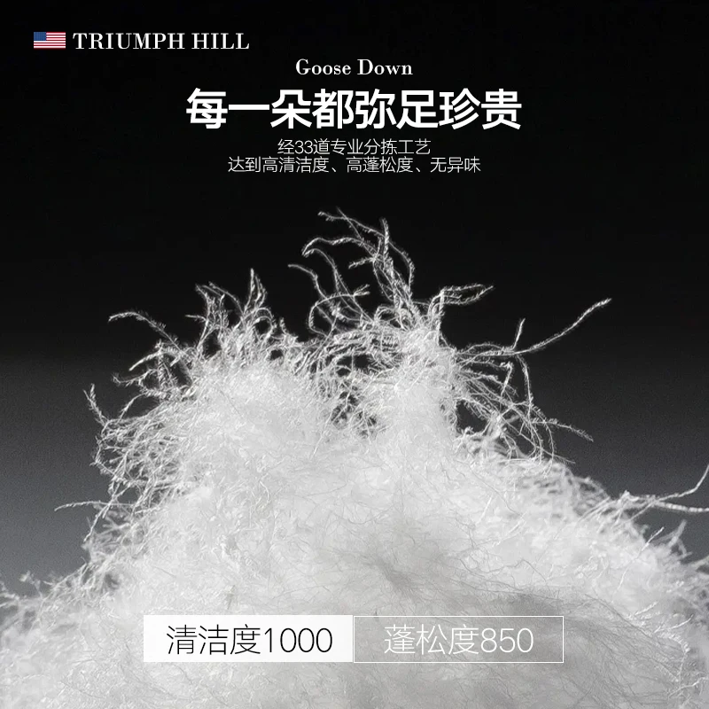 Customized Size 100% White Goose Down Pillow, Down Pillow Core For Hotel To Protect Cervical Vertebra And Help Sleep