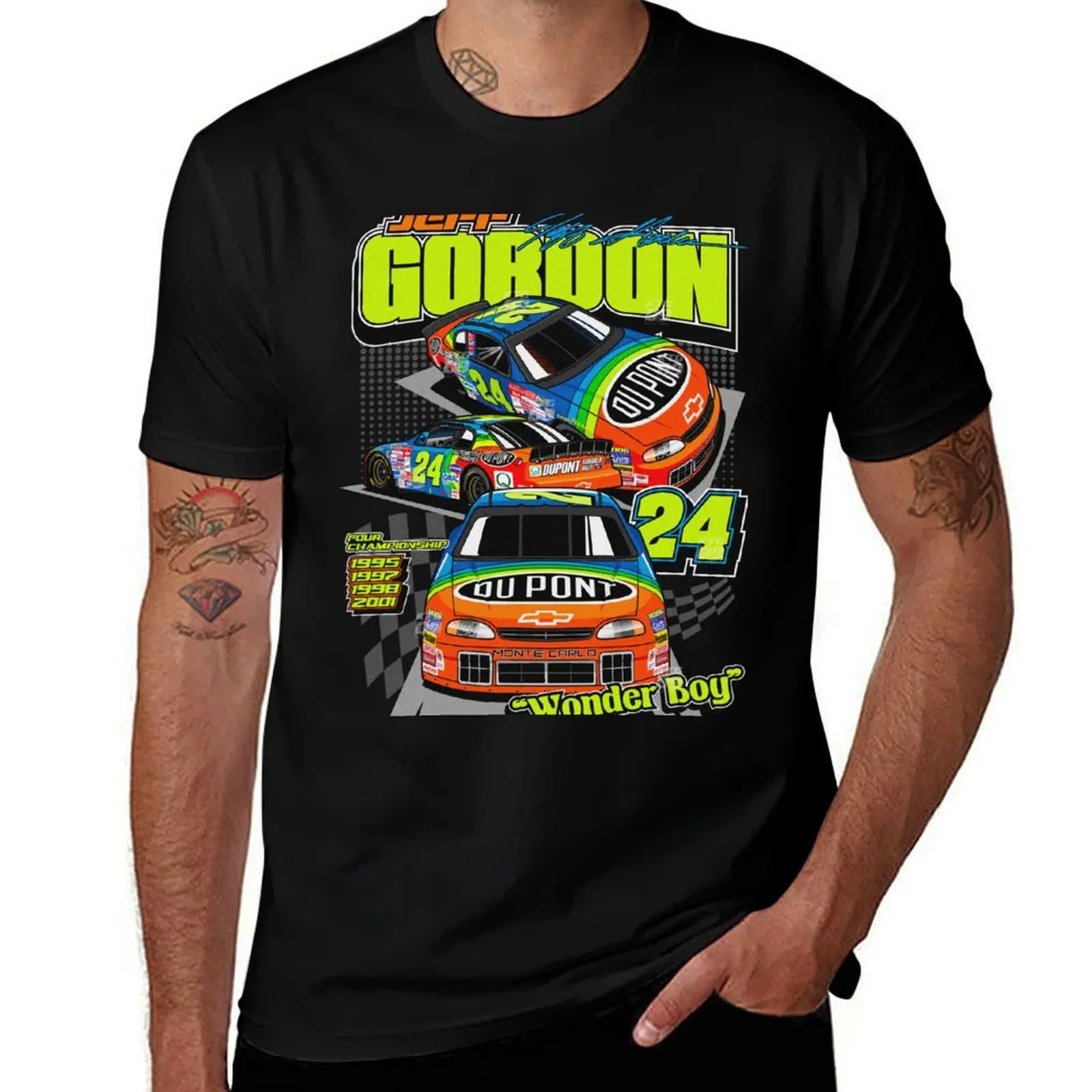 

Jeff Gordon NASCAR Vintage T-Shirt g man t shirts for men cotton t shirt pack essential t shirt T-shirt