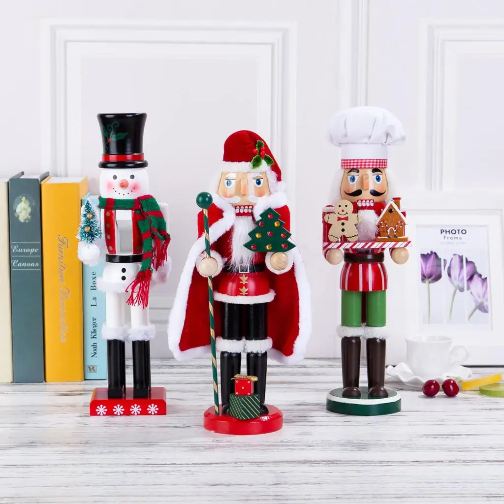 

Traditional Wooden Nutcracker Figurine Handpainted Chef Ornament Holiday Collectible for Christmas Decor