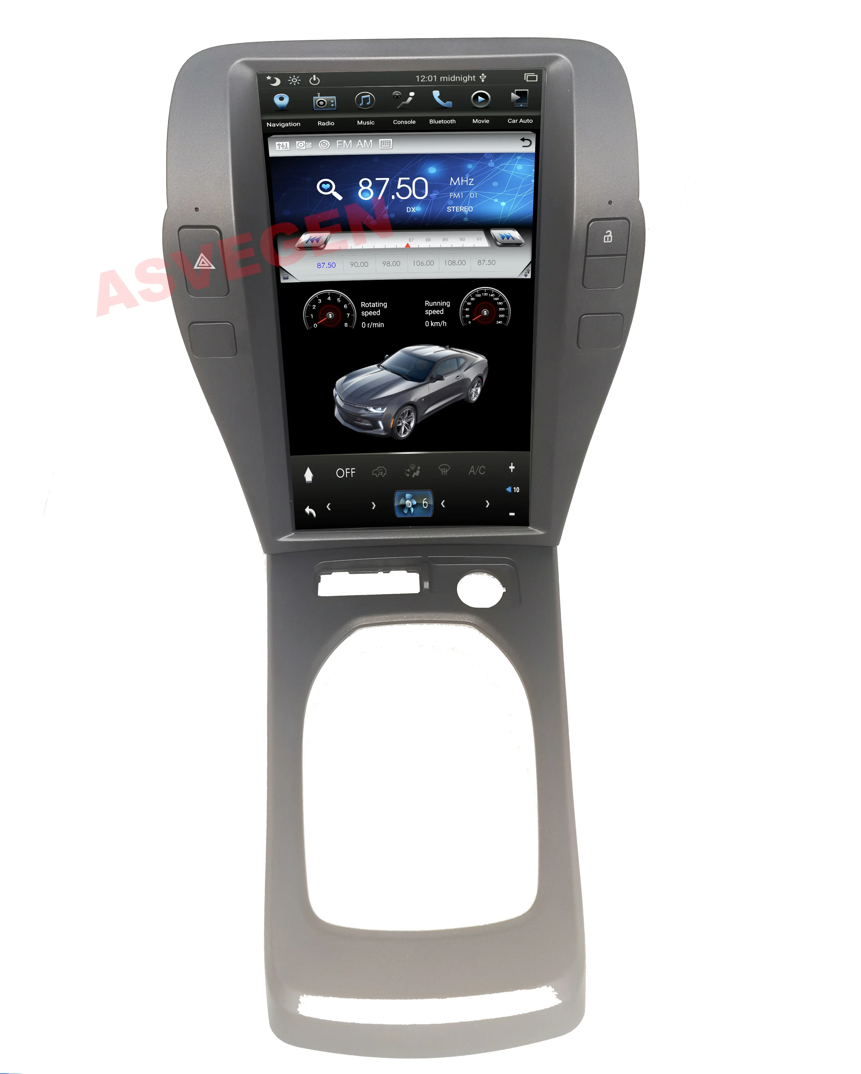 

11.8inch PX6 Vertical Screen Car video DVD Radio player For Camaro before 2015 with Car GPS Navigation
