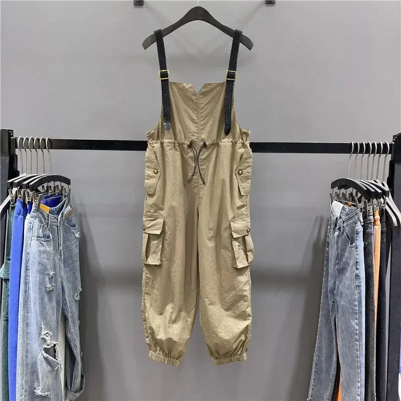 2025 Summer New Women's Strap Pants Commuter High Waist Harlan Jumpsuit