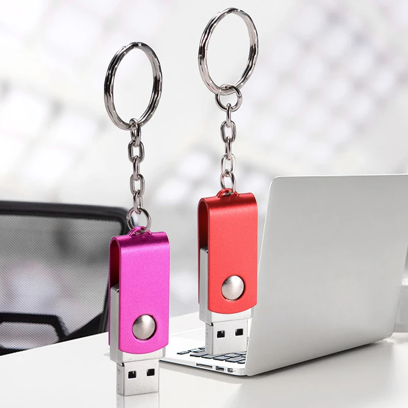 New Model Mini Key USB Flash Drive Metal Pen Drive 4GB 8GB 16GB 64GB 32GB 128GB Memory Stick Pendrive Flash Card