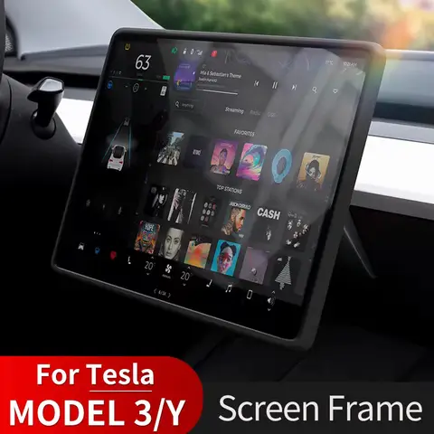 Screen Edge Protector for Tesla Model 3 Y Highland Display Frame Protective Cover Center Console Decoration Interior Accessories