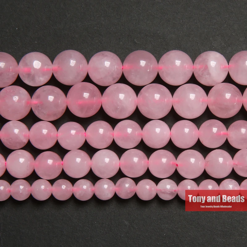 Natural Color (Not Dyed) Pink Rose Quartz Crystals Loose Beads Stone 15